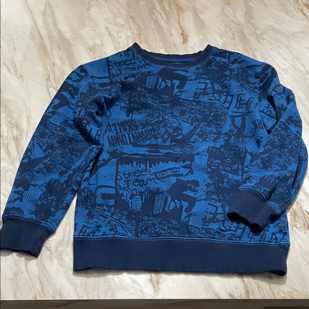 Falls Creek Kids Navy Graphic Crewneck Sweater